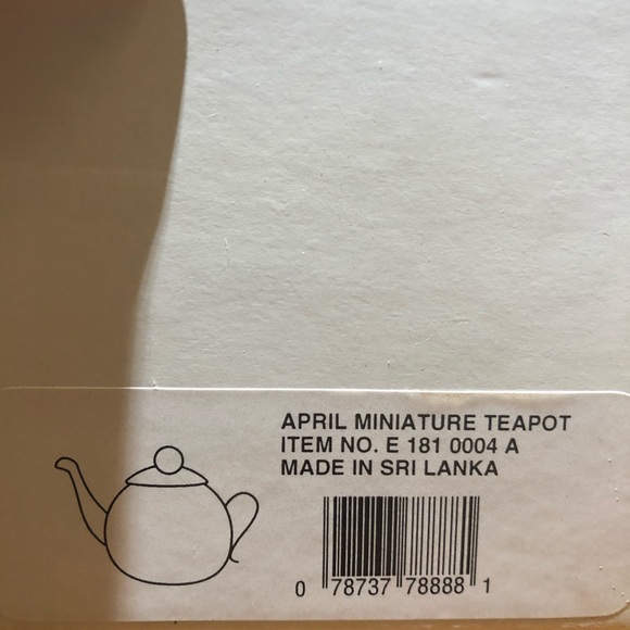 Cranbury Square Papel Giftware Mini Teapot April - Picture 3 of 4